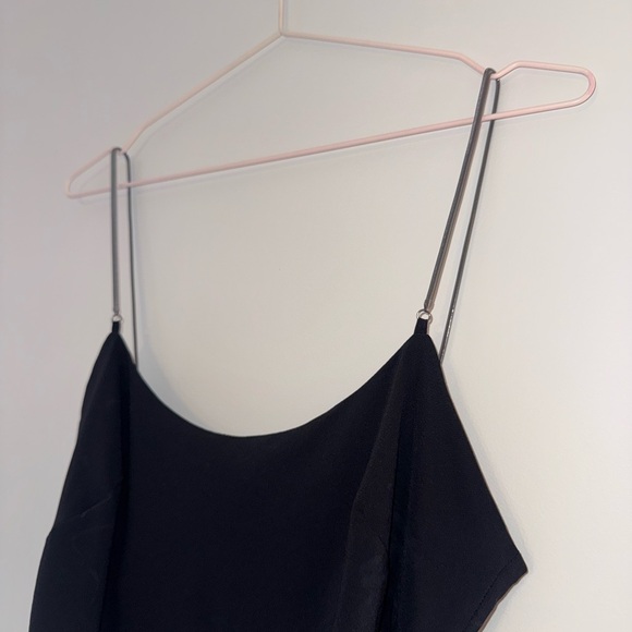 ST. AGNI Fine Chain Black Silk Cami Top EUC XS - Picture 8 of 10